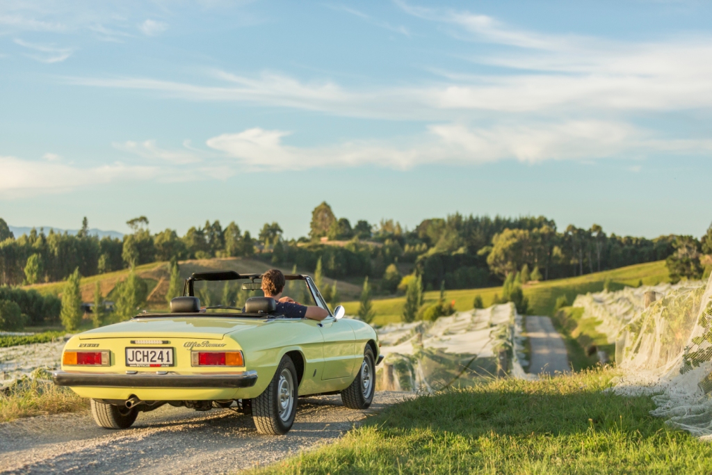 Alfa Romeo Spider S2 Mahana evening light
